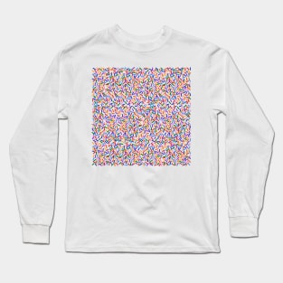 Rainbow Sprinkles Pattern Long Sleeve T-Shirt